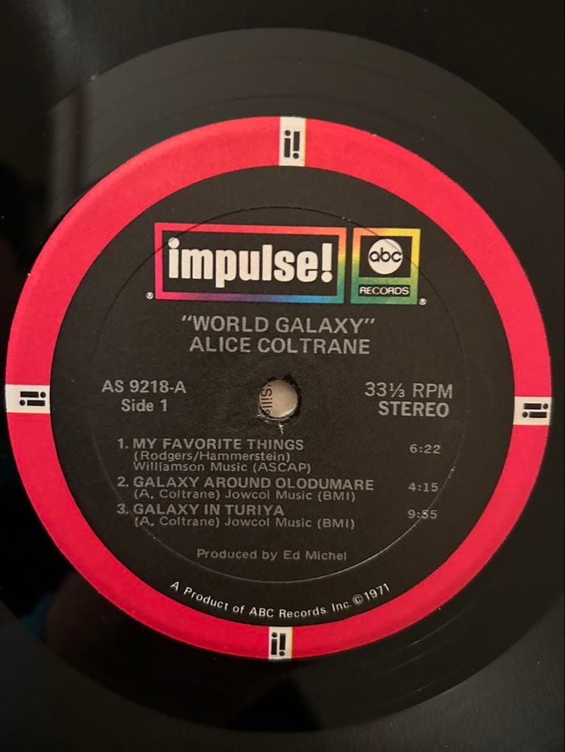 Alice Coltrane With Strings ‎ インパルス盤　レア
