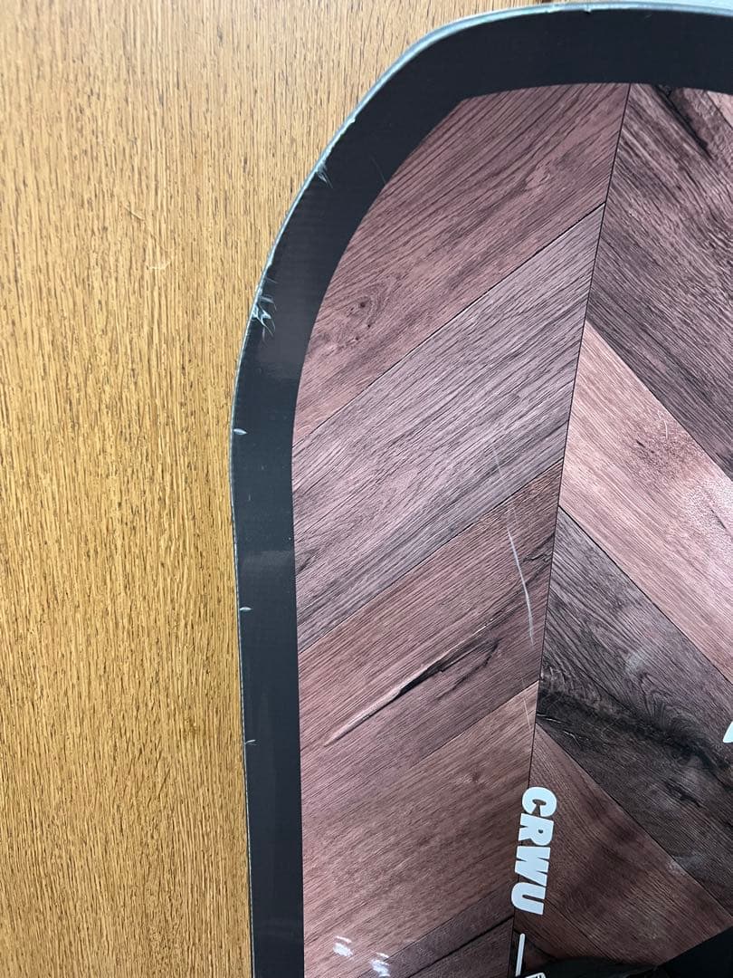 最終値下げスノーボード CRWU ブラック/グリーン ビンディング付き