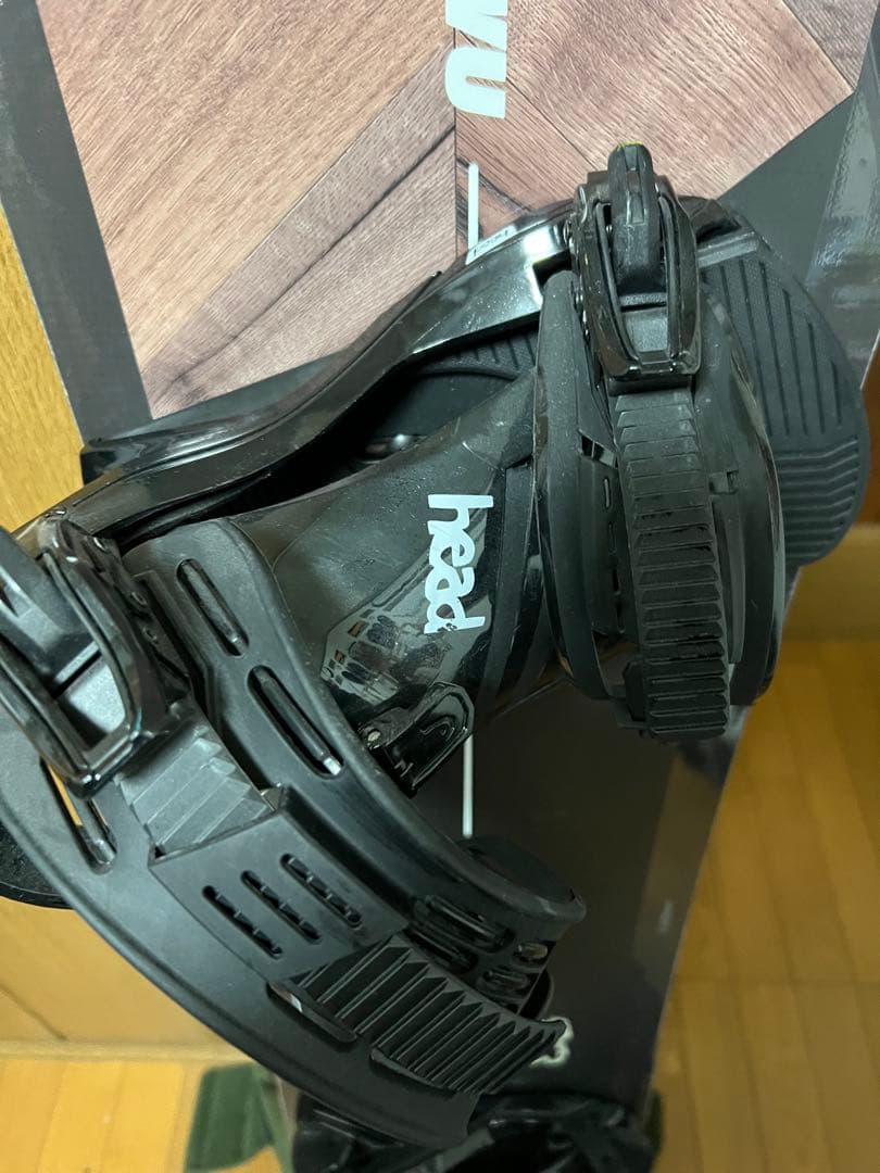 最終値下げスノーボード CRWU ブラック/グリーン ビンディング付き