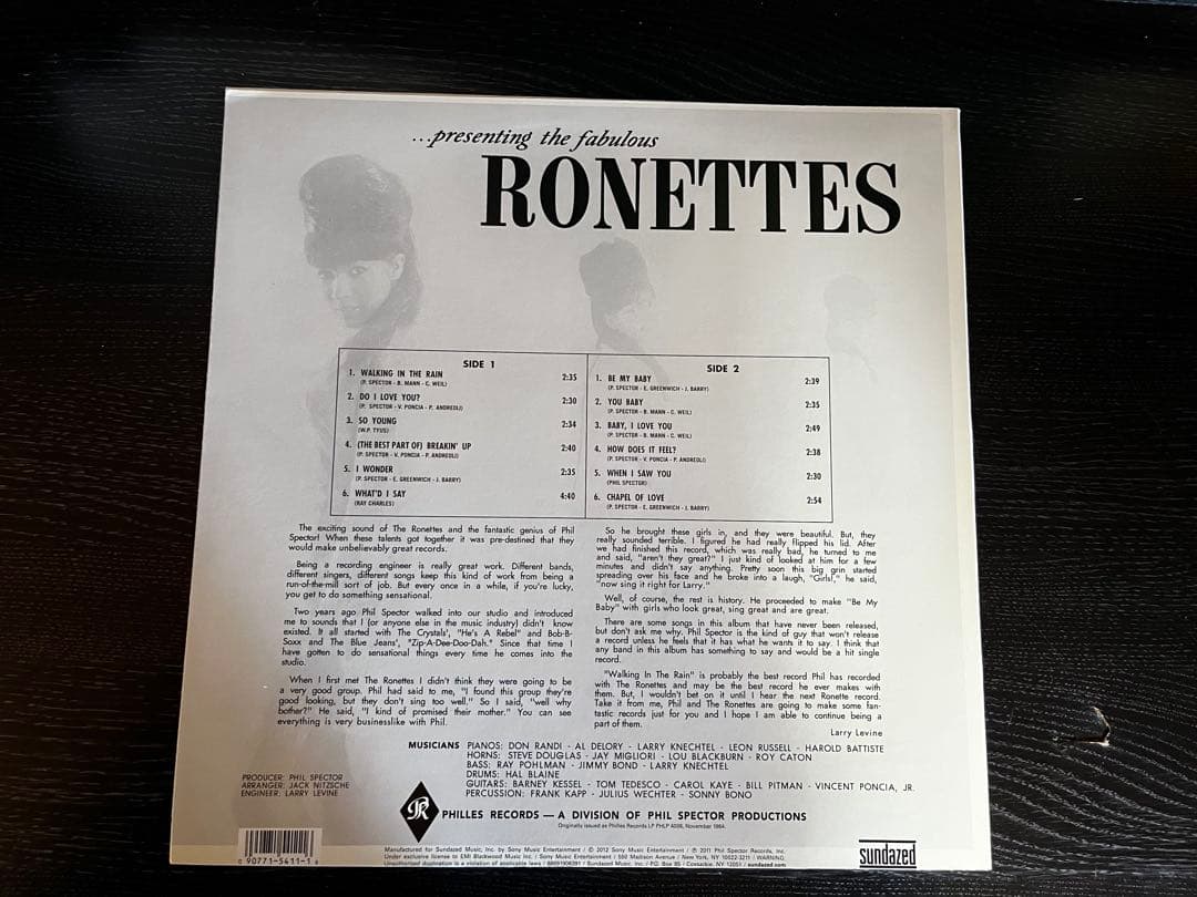 フィルスペクター　レコード2枚まとめ　RONETTES