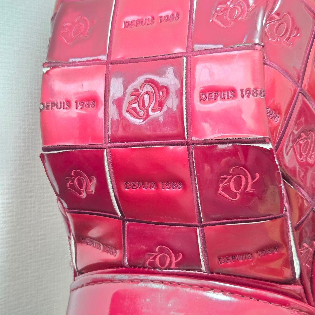 ゾーイ エナメル キャディバッグ ボルドー ツアーバッグ 3点式