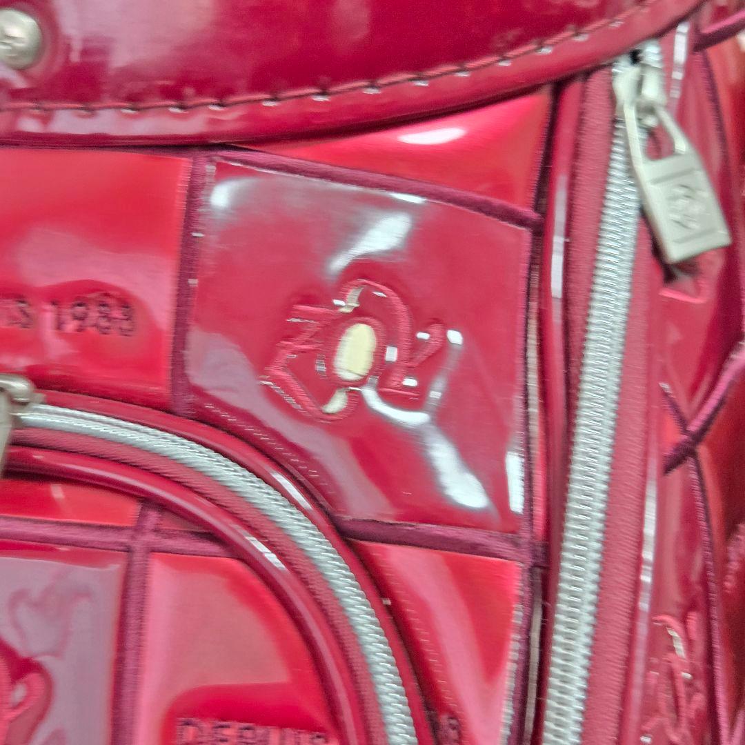 ゾーイ エナメル キャディバッグ ボルドー ツアーバッグ 3点式