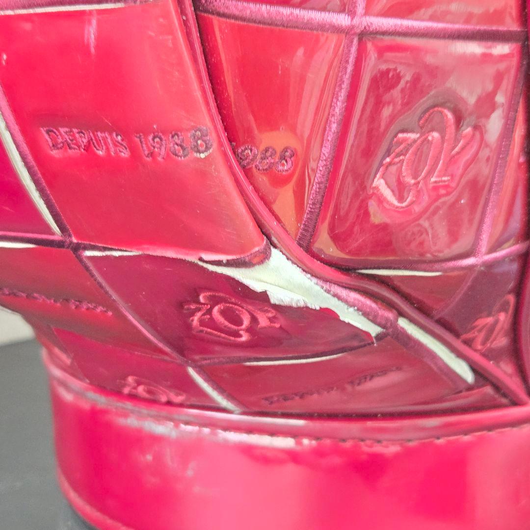 ゾーイ エナメル キャディバッグ ボルドー ツアーバッグ 3点式