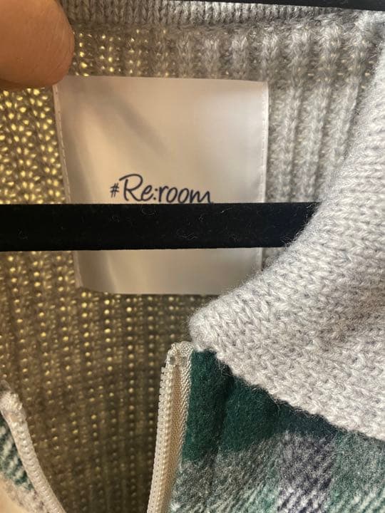 ル*ス様 リルーム　WOOL CHECK SWITCHING JACKET