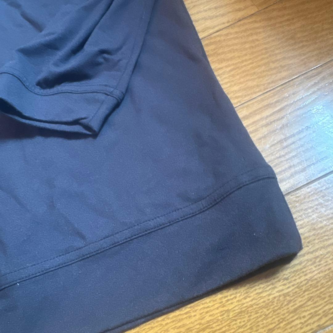 RHOBACK 黒　ハーフジップ長袖シャツ