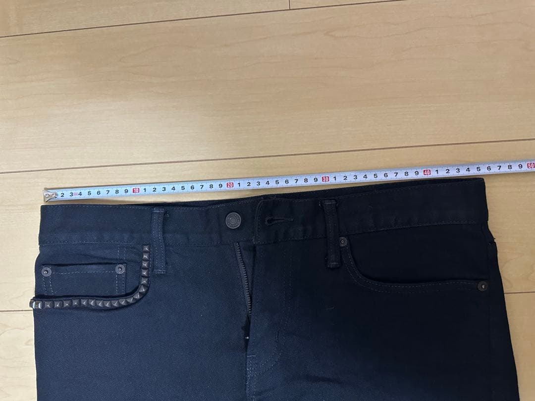 ヒステリックグラマー　スタッズブラックデニム　32