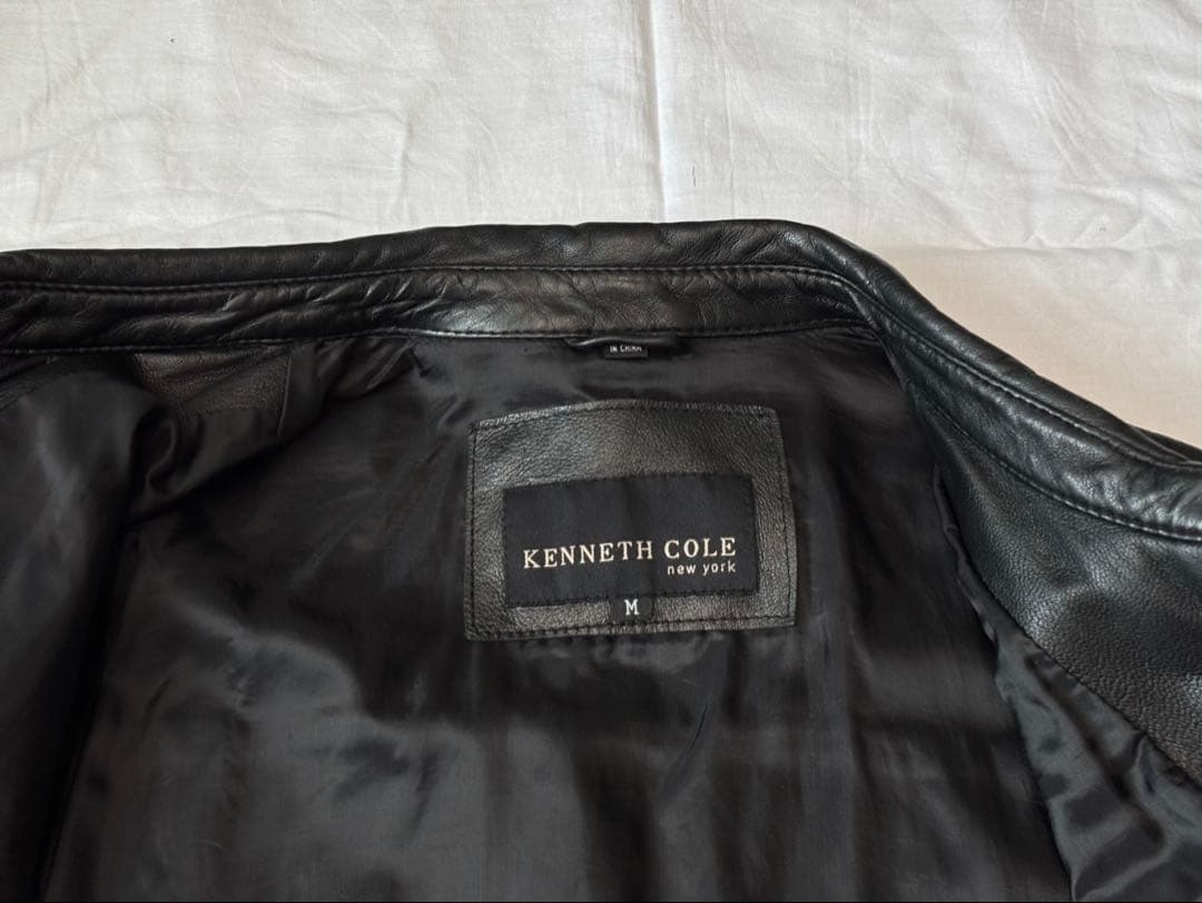 ヴィンテージ レザー シャツ ジャケット ブラック M〜L相当