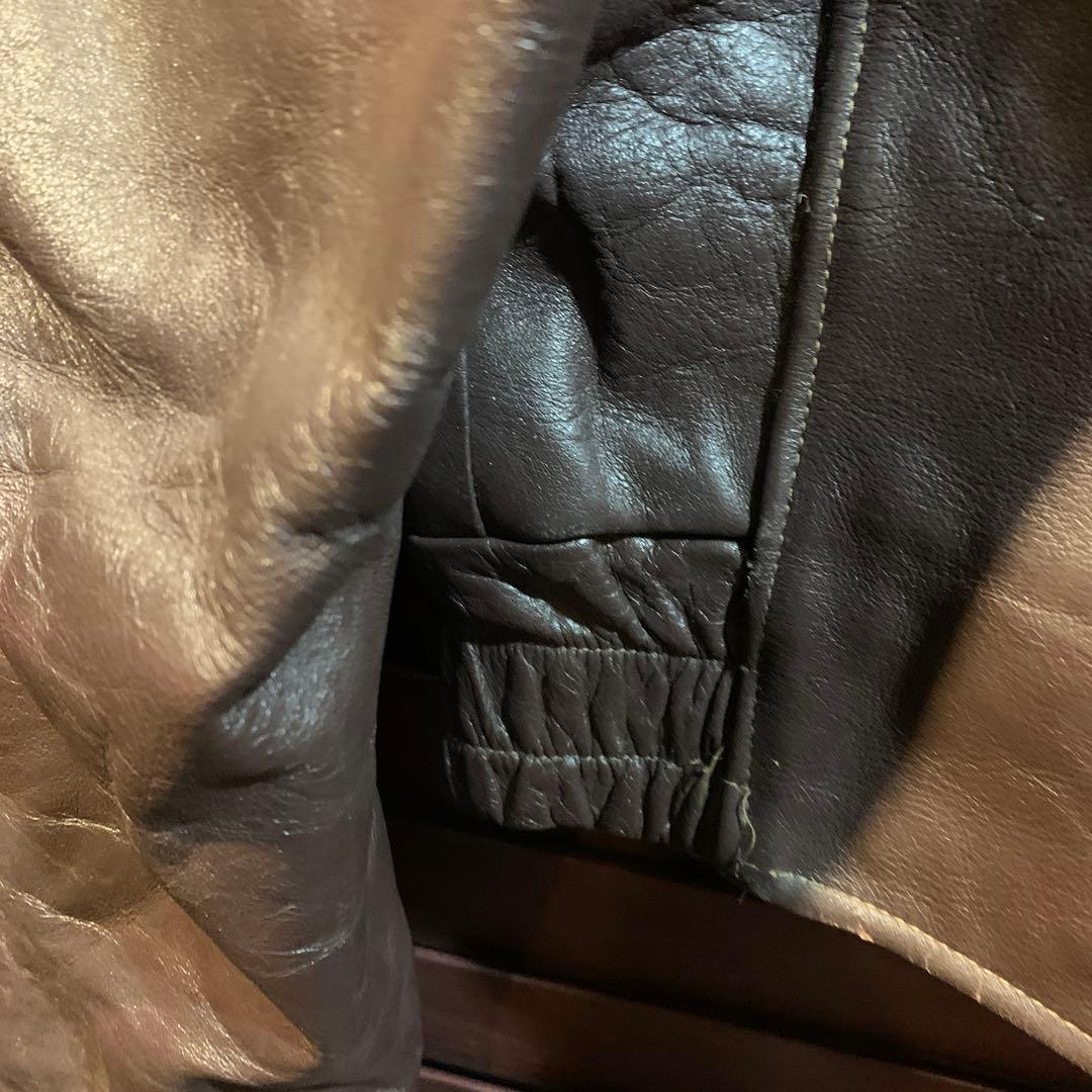 80年代USA palos hllls police ILレザージャケット古着