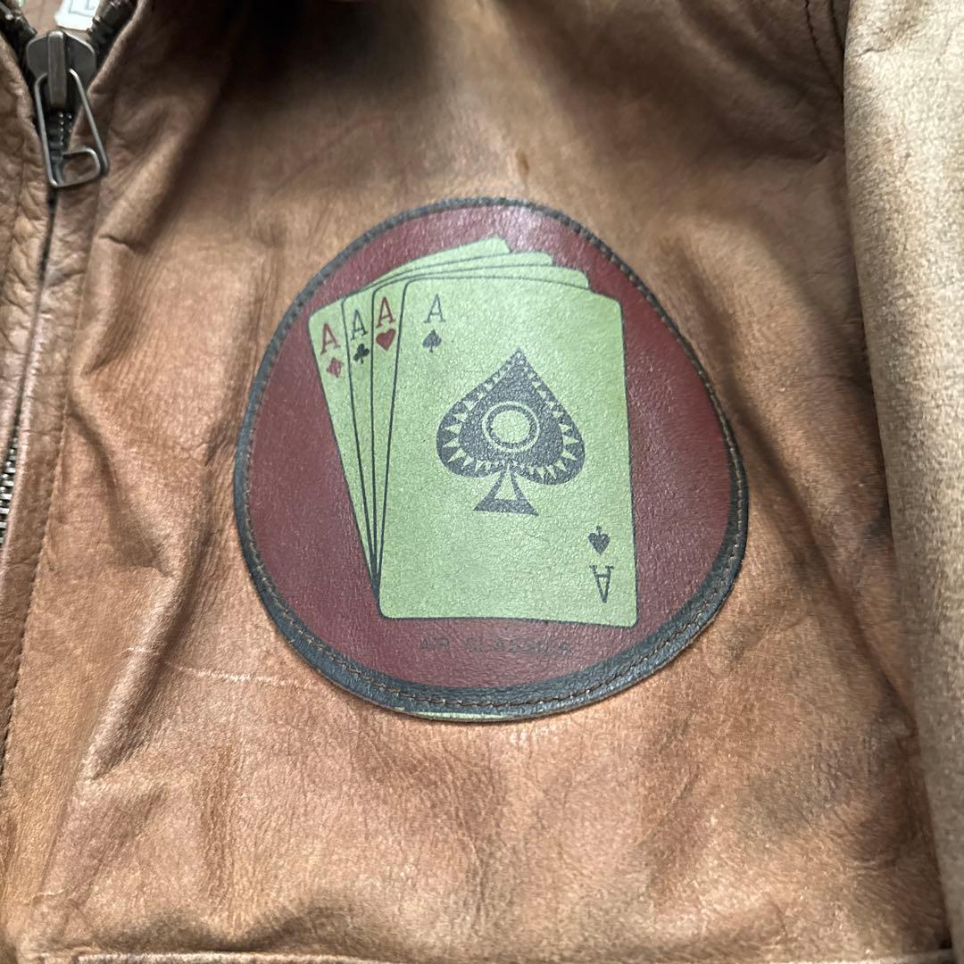 RYAN LEATHERWEAR牛革レザー ジャケット A-2フライトジャケット