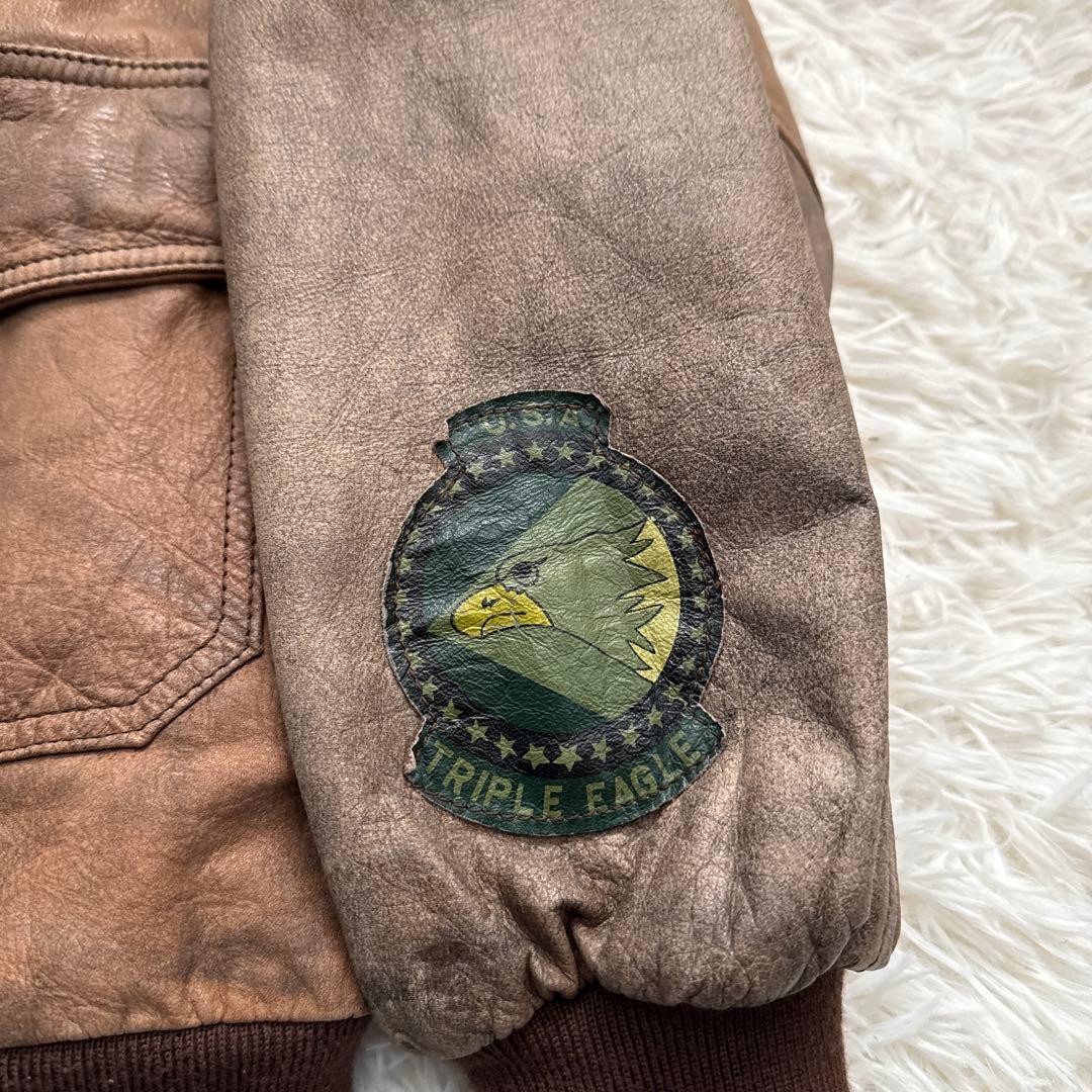 RYAN LEATHERWEAR牛革レザー ジャケット A-2フライトジャケット