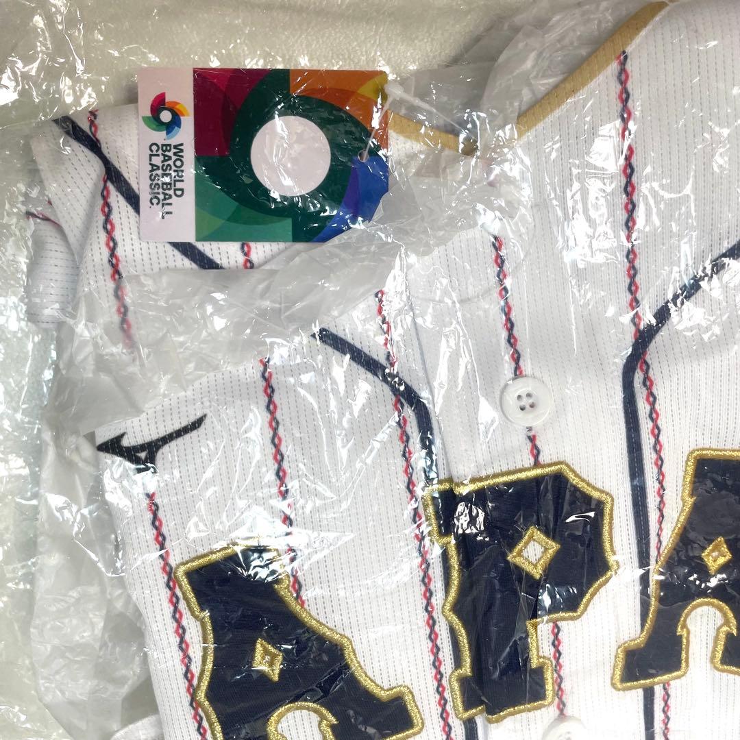 日本　ユニホーム　半袖　野球　侍ジャパン　MIZUNO製　 ロゴ刺繍