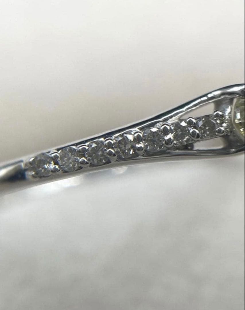 専用JK3★高級 カメレオンダイヤモンド0.407ct リング ソ付