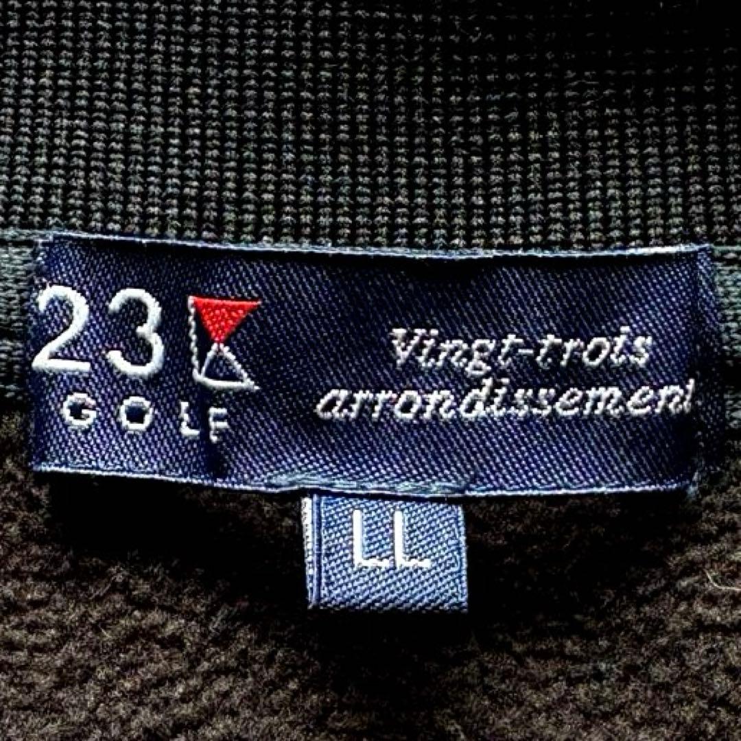 ★2way XLサイズ★ 23区 ゴルフ ジャケット ベスト ダブルジップ 黒