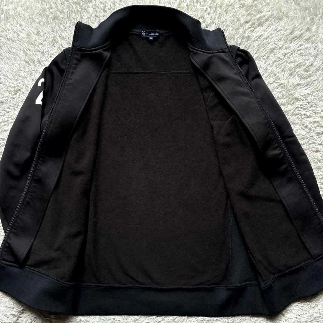 ★2way XLサイズ★ 23区 ゴルフ ジャケット ベスト ダブルジップ 黒