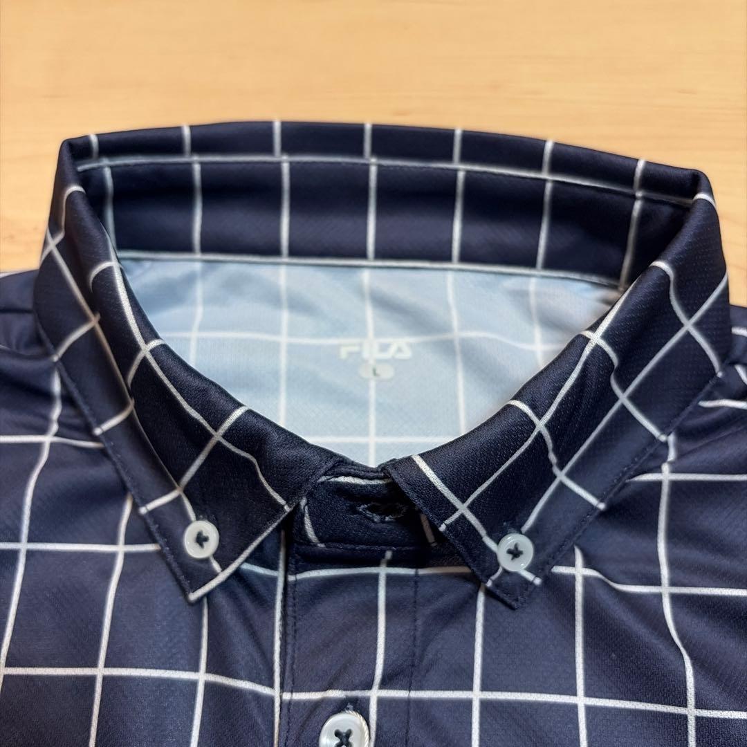 新品FILA テニス 半袖ボタンダウンポロシャツ サイズL ¥11880