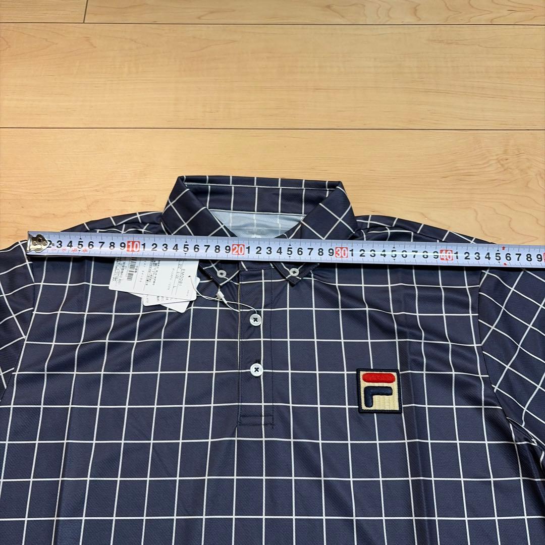 新品FILA テニス 半袖ボタンダウンポロシャツ サイズL ¥11880