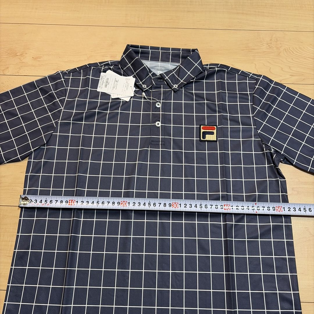 新品FILA テニス 半袖ボタンダウンポロシャツ サイズL ¥11880