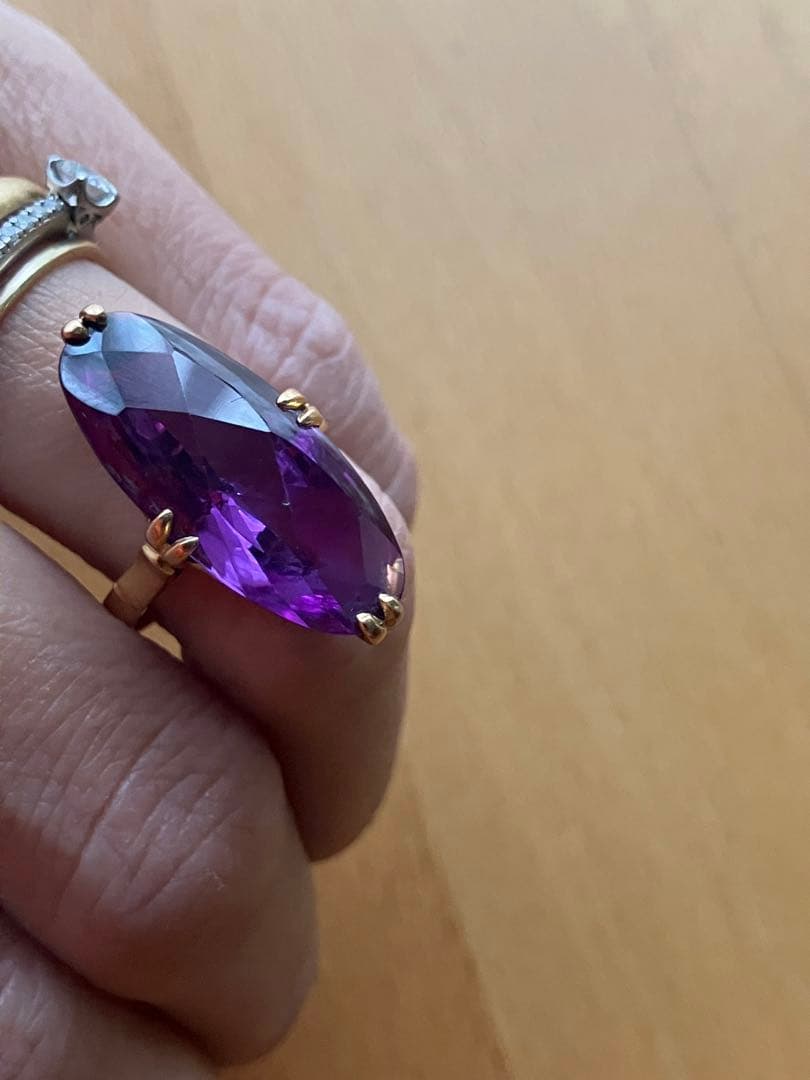 K18 18金　750 ゴールド　ビンテージ　リング