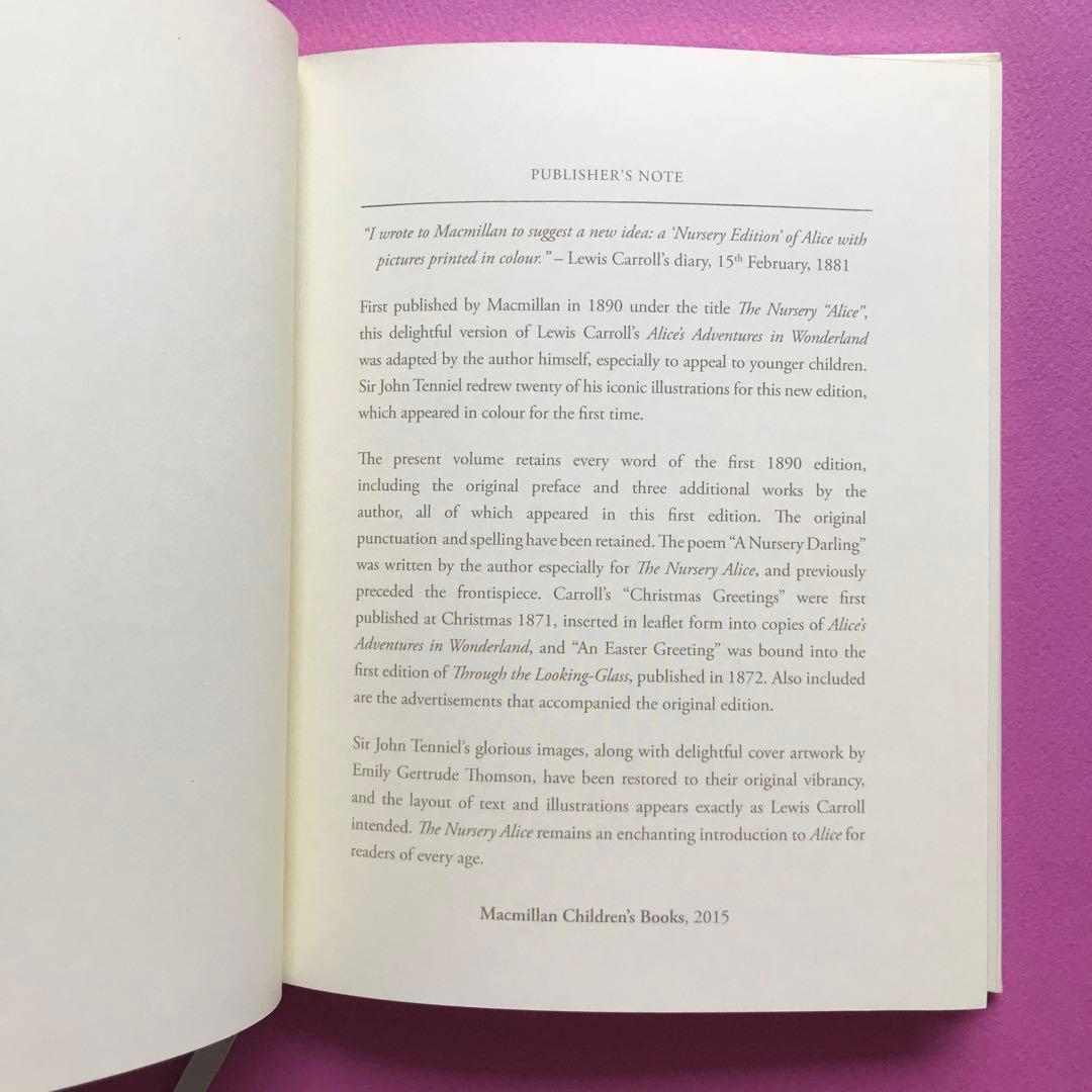 The Nursery Alice 150周年記念版