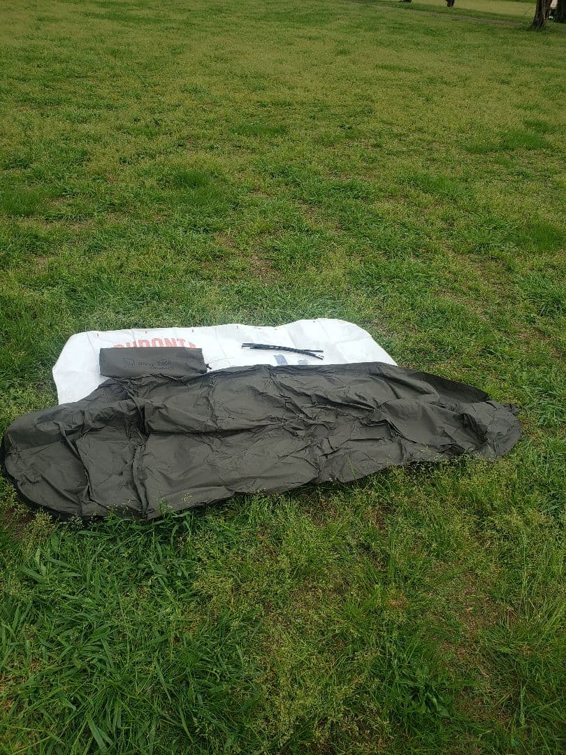 クオルツスリーピングバッグ型テント オリーブグリーン