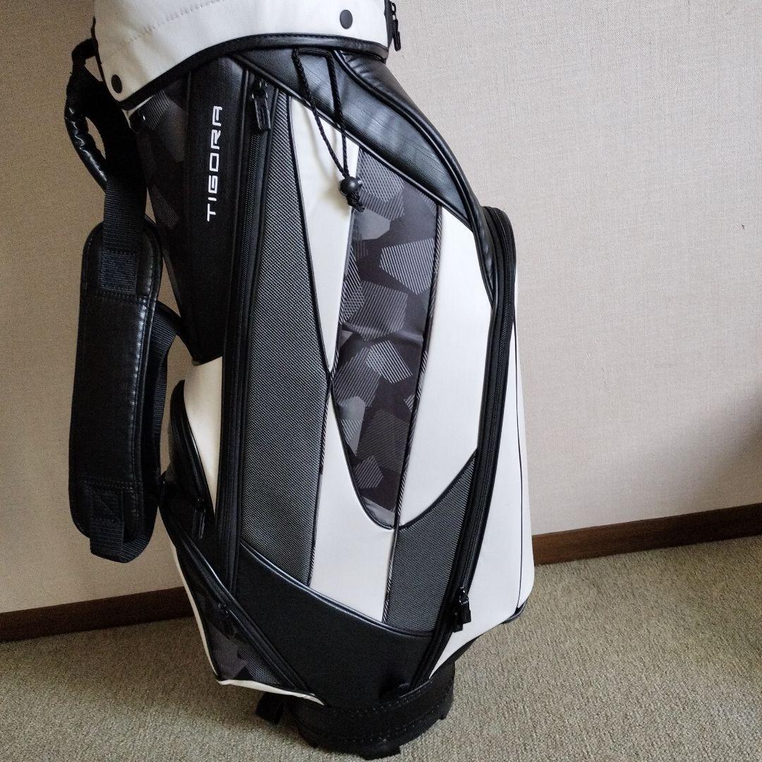 TIGORA ゴルフバッグ ホワイト/ブラック
