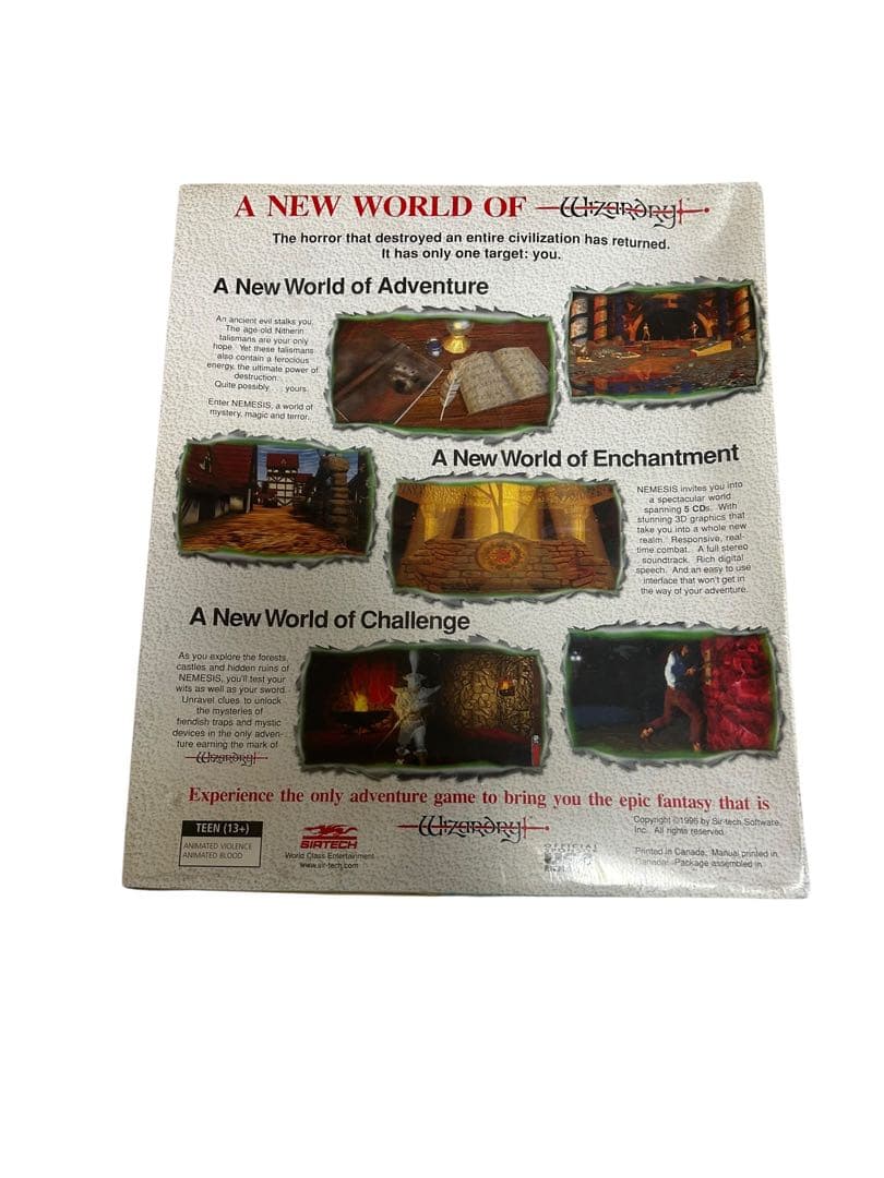Nemesis The Wizardry Adventure 未開封　PC