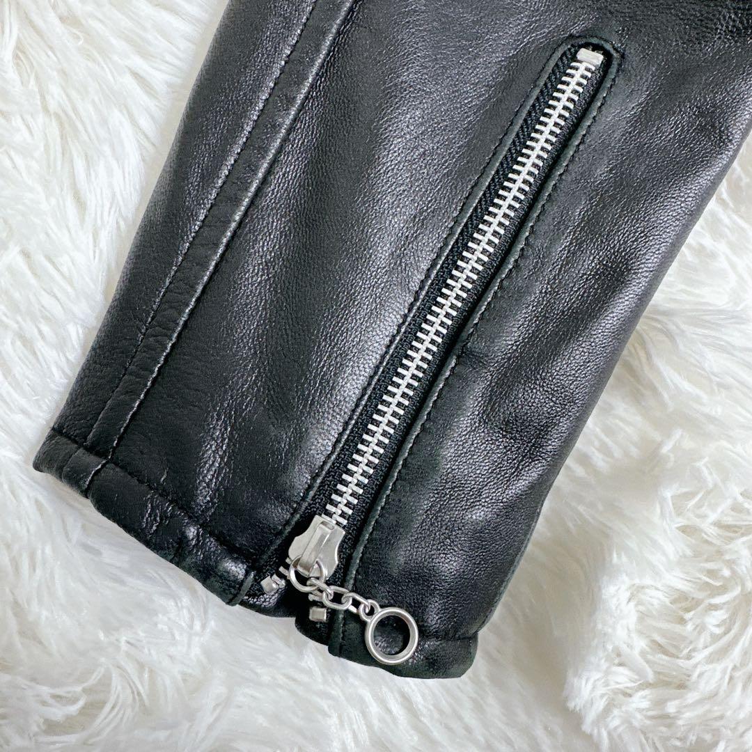 ✨ラムレザー✨ jeans factory clothes シングルライダース