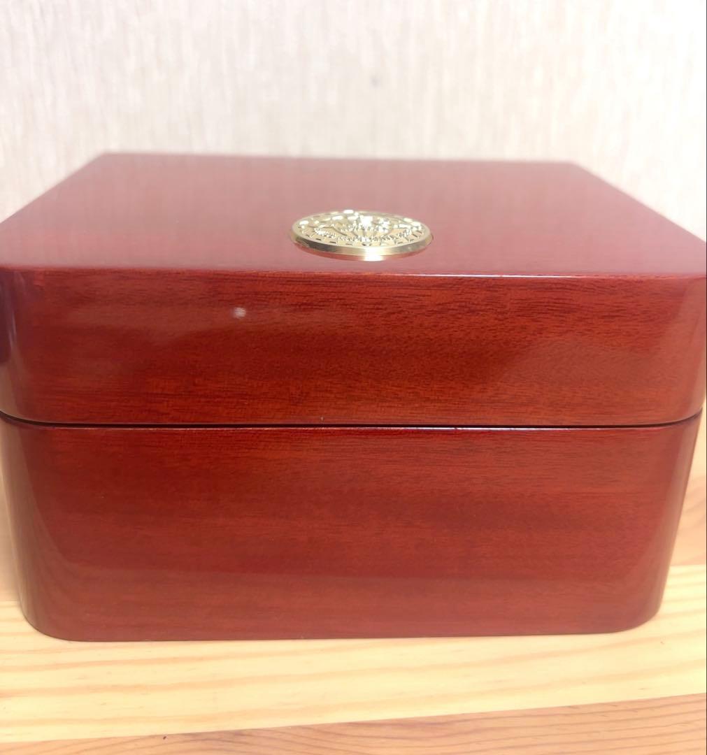 OMEGA 木製ギフトボックス 赤茶