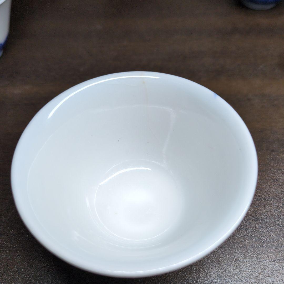 小*糸様 大明成化年製 款 染付 煎茶碗 五客＆成化年製 款 染付 煎茶碗