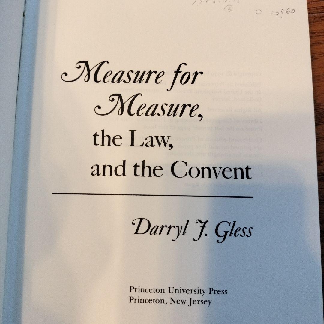 洋書 Measure for Measure