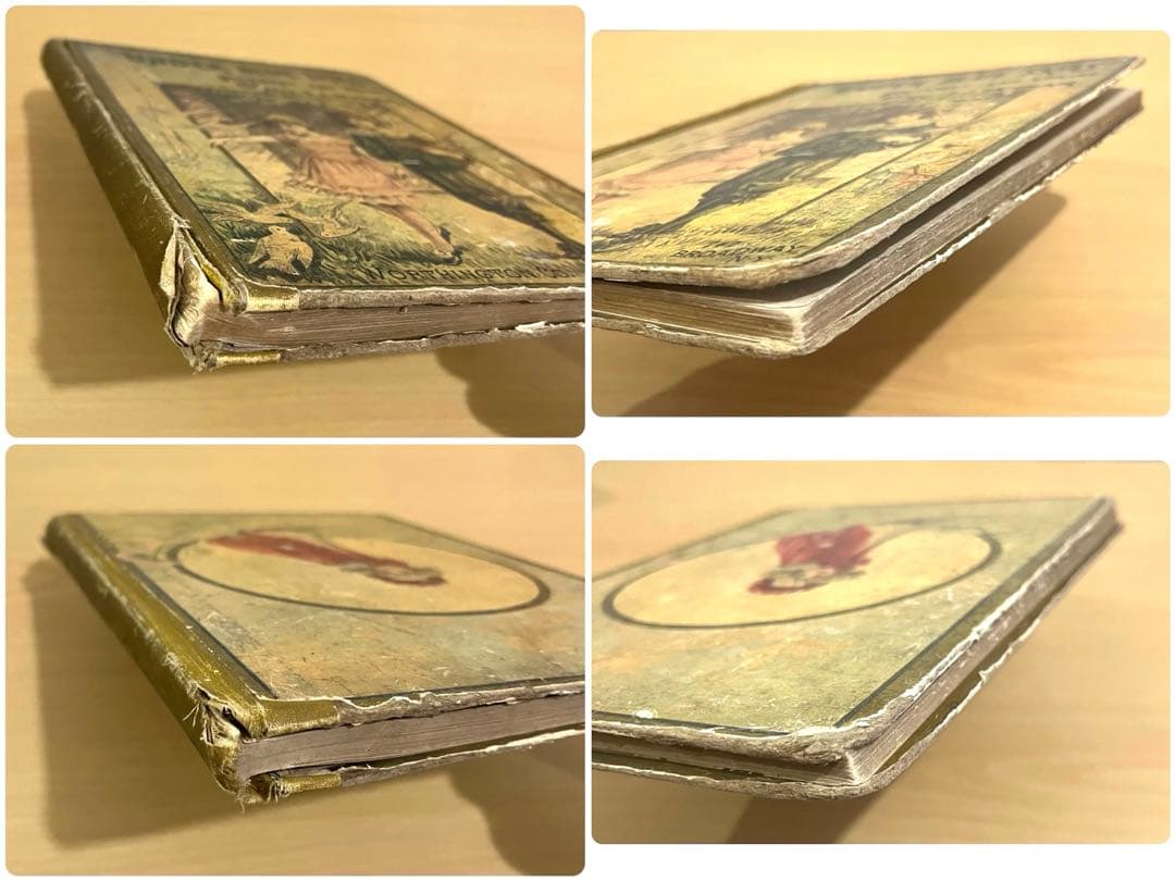 No349希少 アンティーク 古書 洋書 絵本 ビクトリアン児童書 童謡 詩集