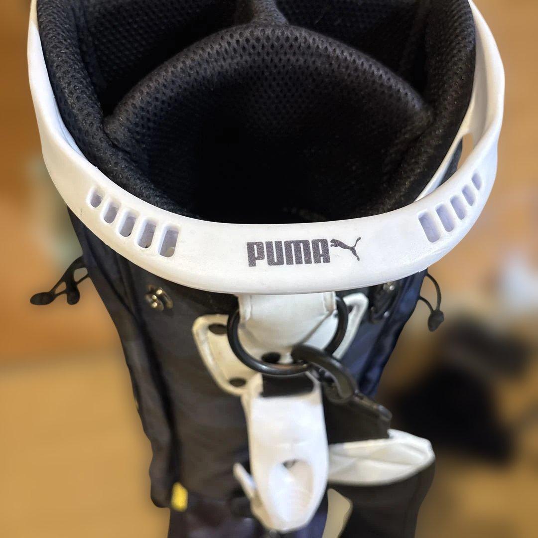 プーマ ゴルフ グラフィックカート キャディバッグ 9.5×47インチ　ネイビー