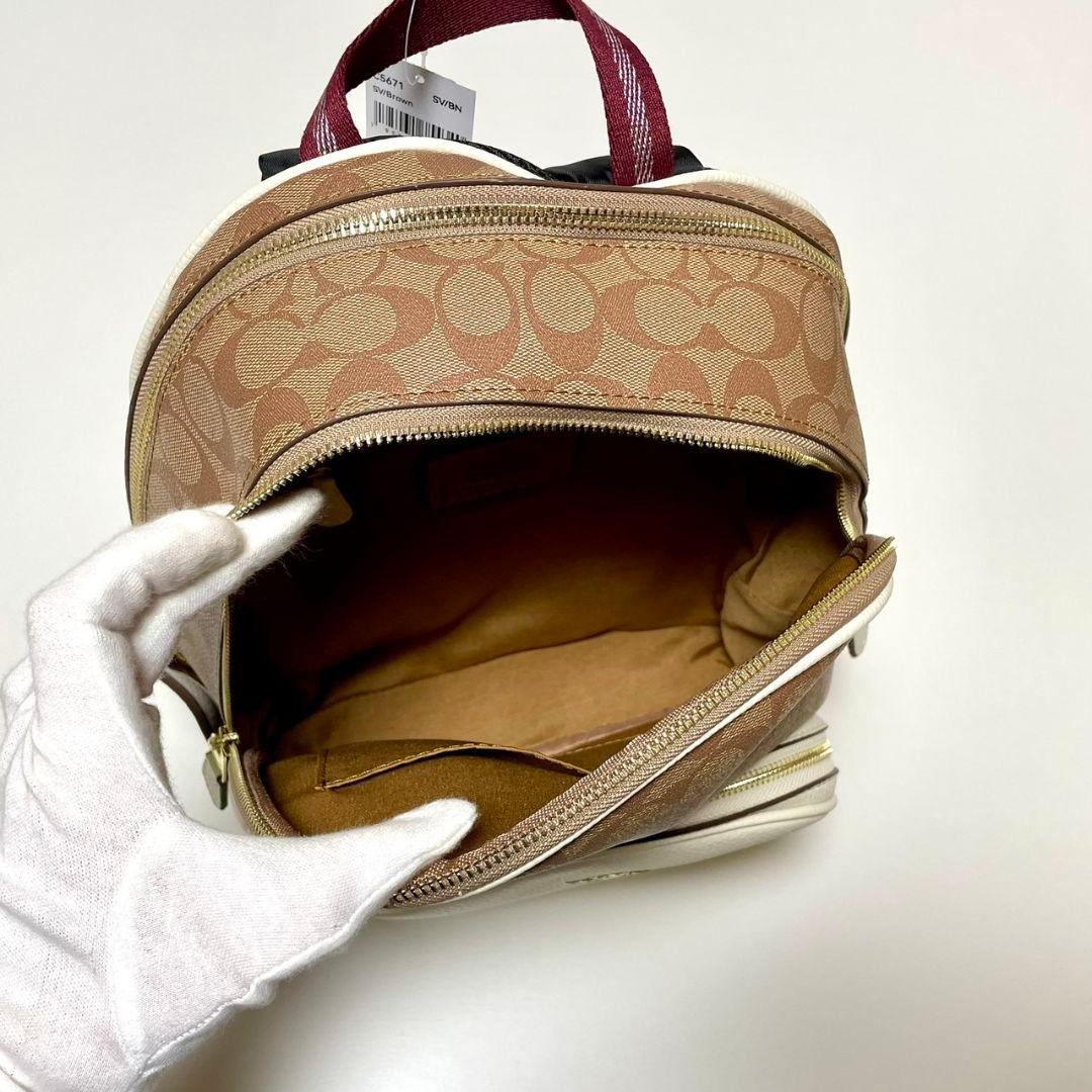 COACH シグネチャー バックパック リュック ベージュ C5671