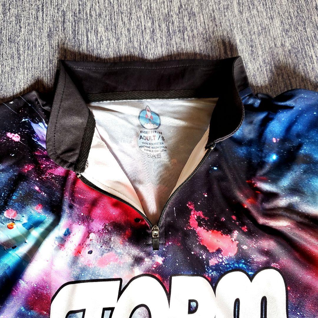 日本未発売✨STORM【日本サイズM】ブラック　宇宙　ボウリングウェア