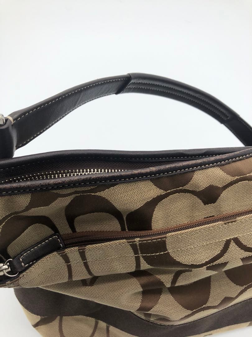 Coach コーチハンドバッグショルダーバッグロゴプリント 中型バッグ