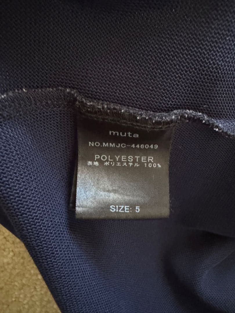 ムータ　muta ゴルフ　ポロシャツ　半袖　ネイビー