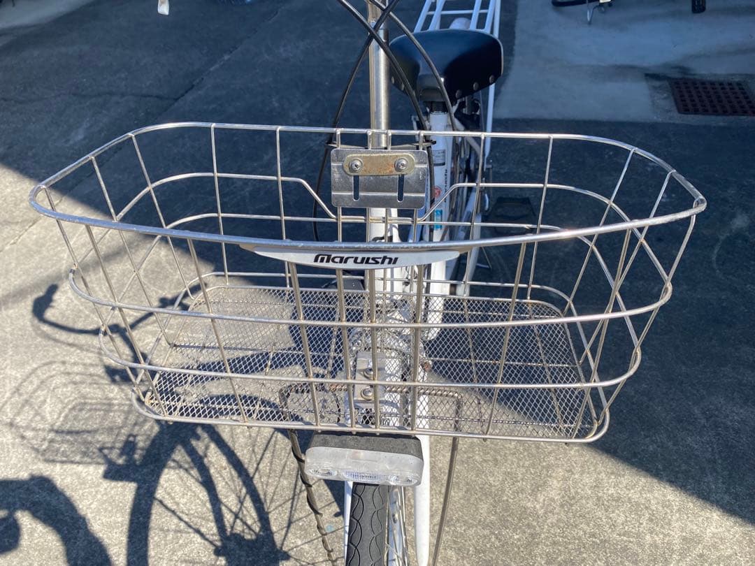 丸石シティサイクル　エブリエンス　26インチ　アルベルト　白　通学