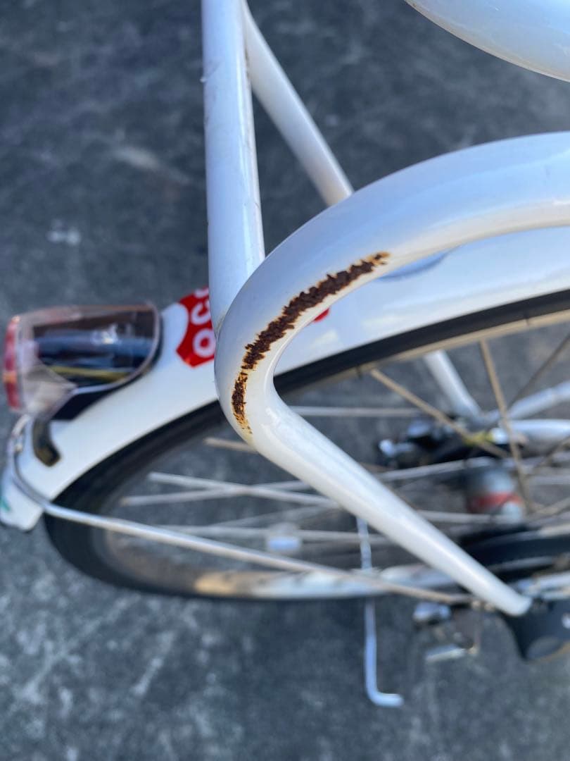 丸石シティサイクル　エブリエンス　26インチ　アルベルト　白　通学