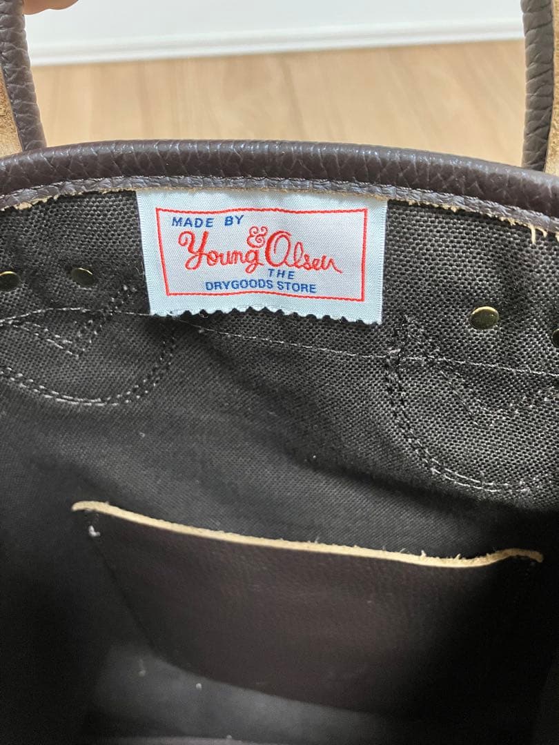 YOUNG&OLSENキャンバスレザーBAG ヤングアンドオルセン