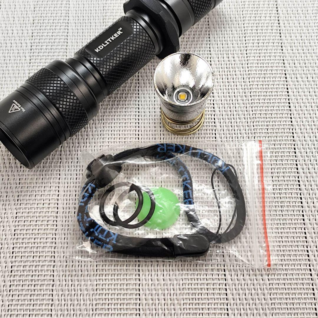 18650充電池対応 P60系モジュールホスト＋電球色LEDモジュール