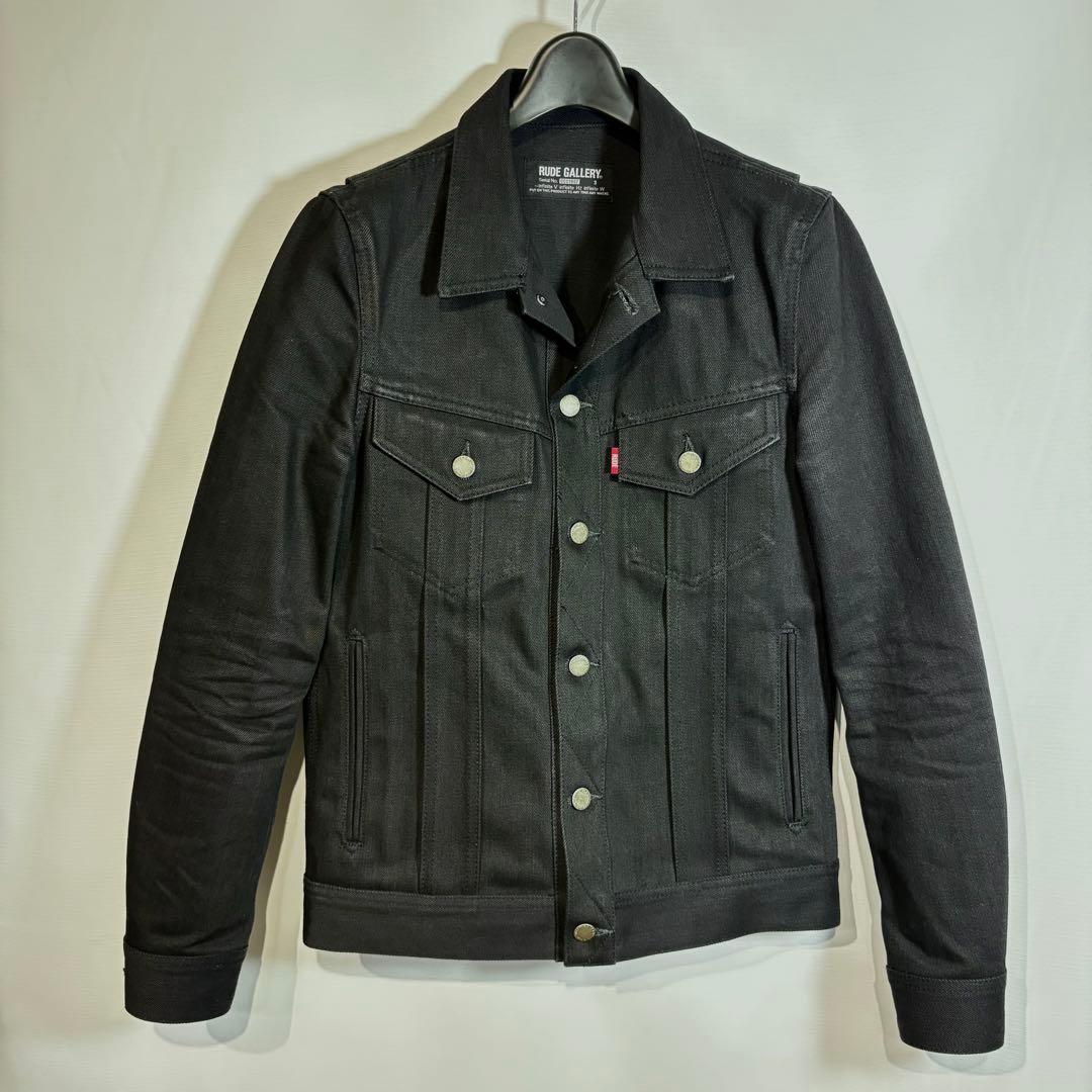 【RUDE GALLERY】ブラックデニムジャケット 3 M相当 日本製