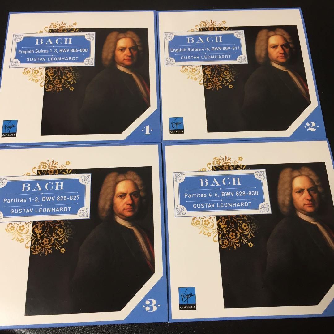 【売約済】レオンハルト／バッハ：イギリス組曲、パルティータ  4CD