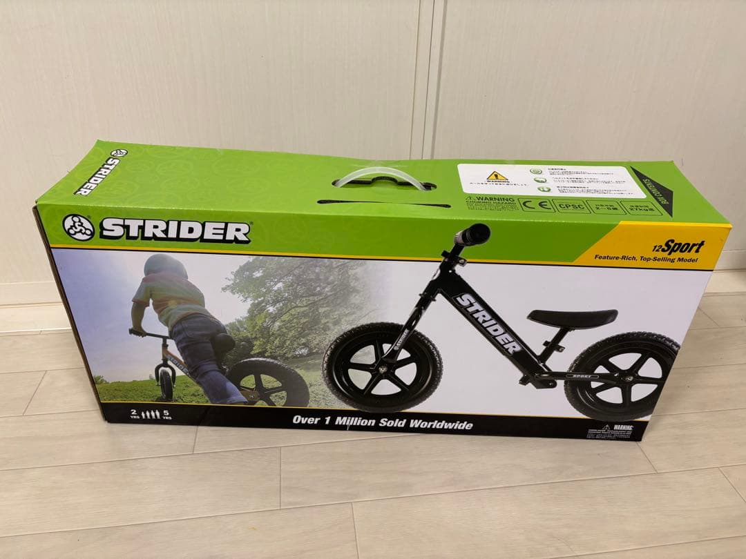 STRIDER SPORT バランスバイク 12インチ ブラック　日本正規品