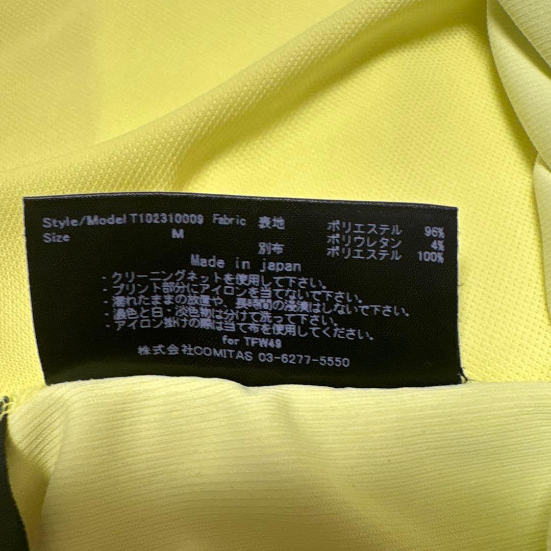 TFW49 リラックスモックネック 蛍光イエロー Mサイズ