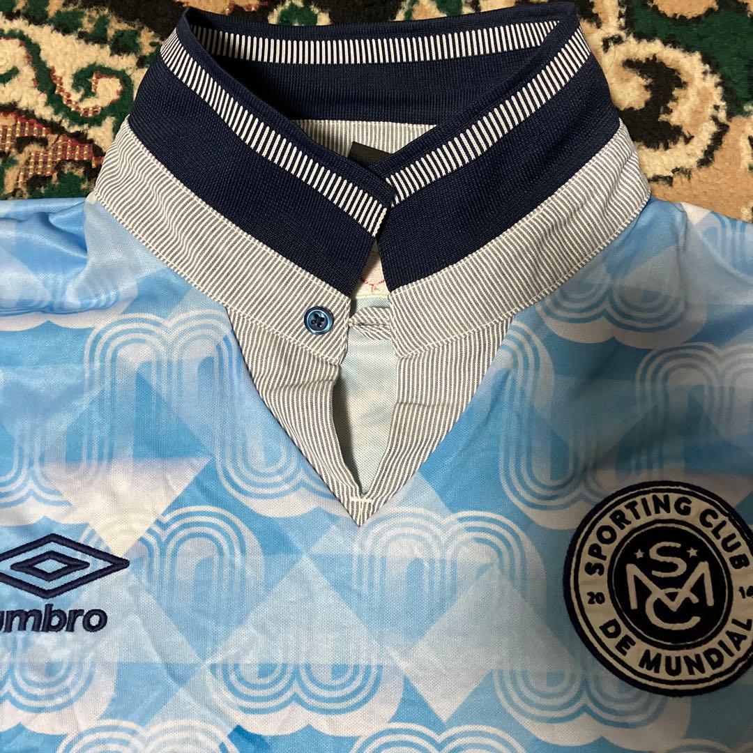 UMBRO x MUNDIAL アンブロ　L シャツ　ブルー