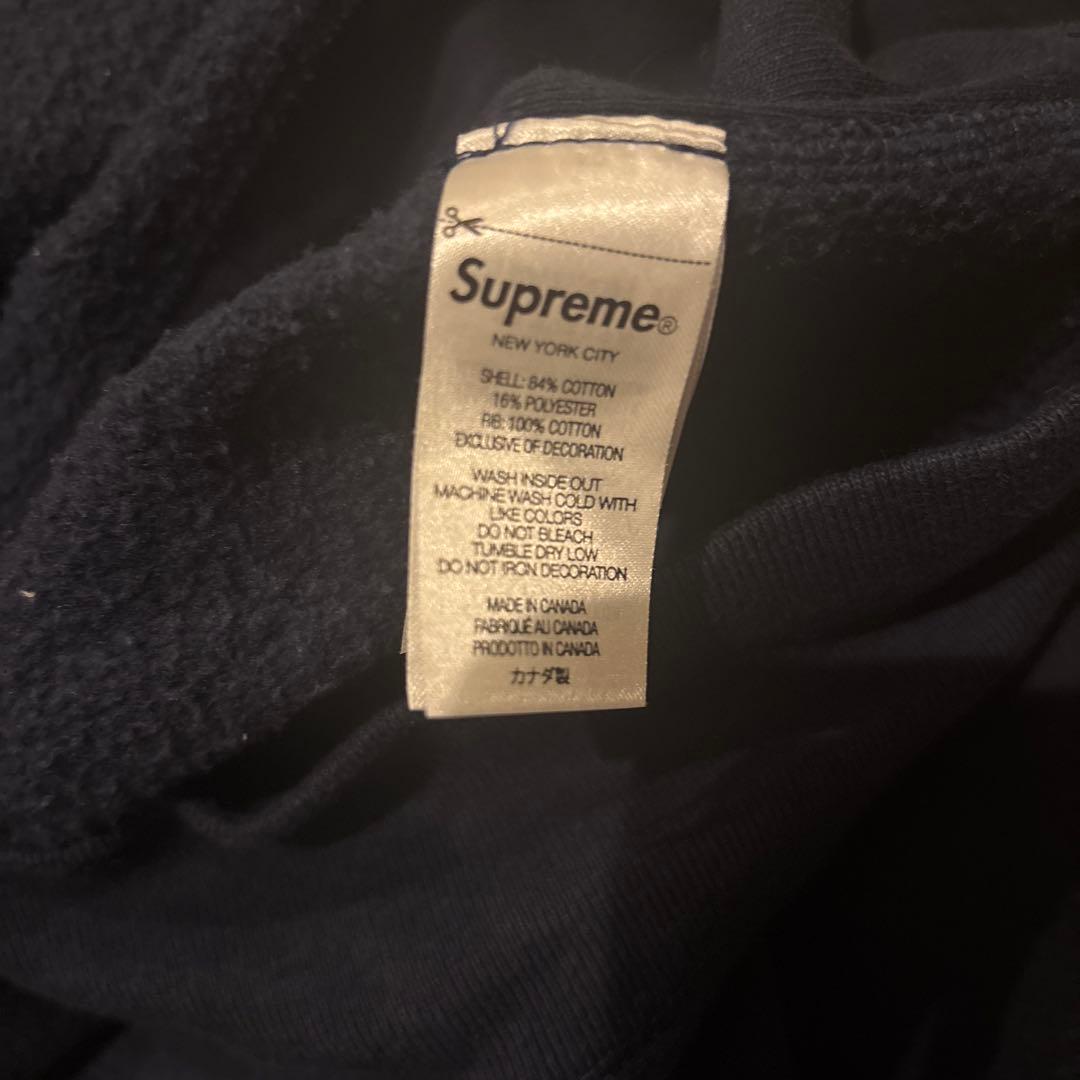 シュプリーム パーカー ネイビー