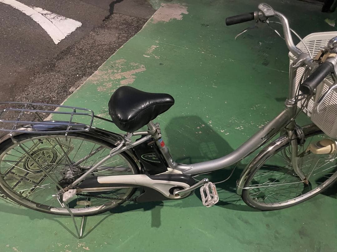 【引き取り限定】再値下げします‼️シルバー 電動アシスト自転車