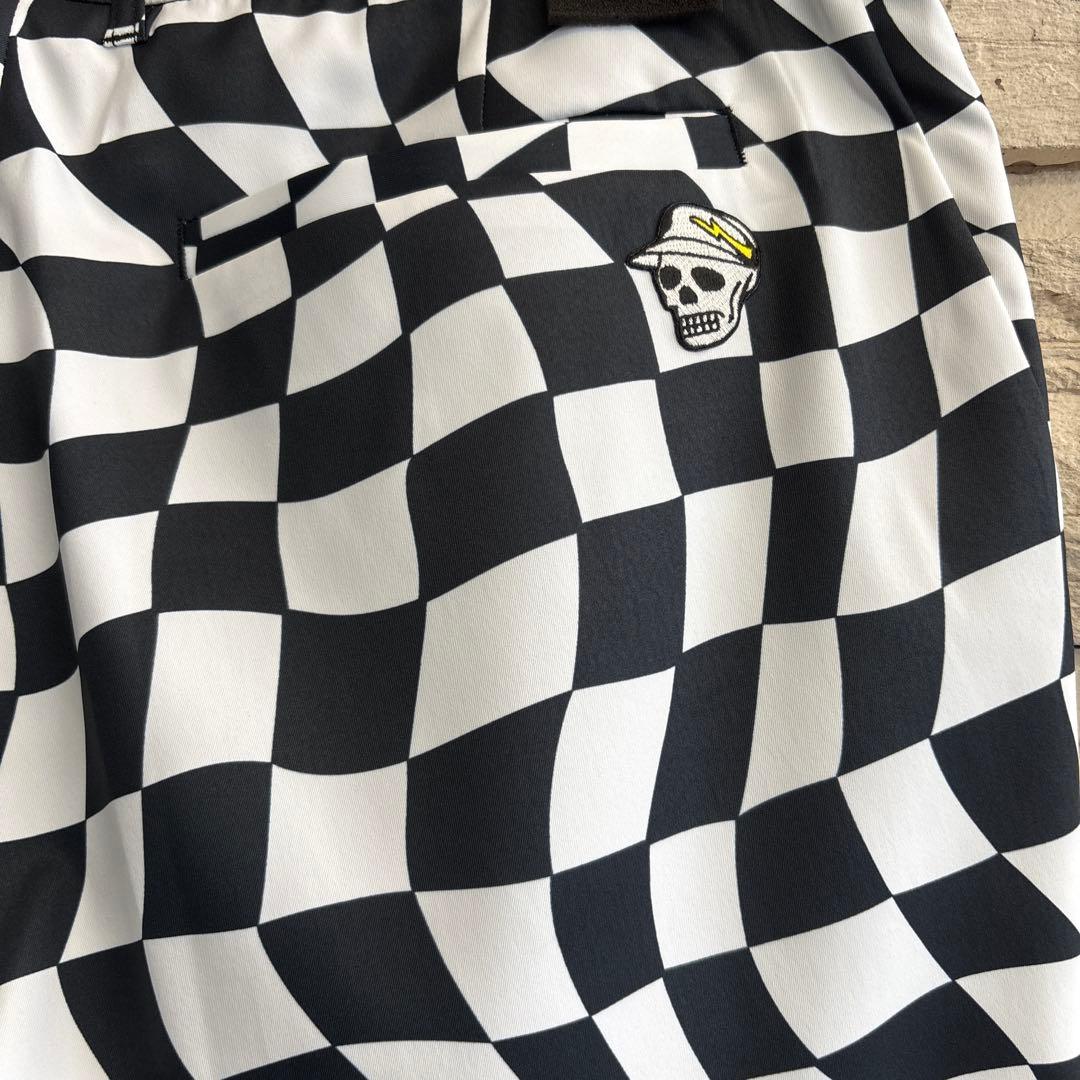 デヴァローゴルフ　ハーフパンツ　サイズXL チェッカーショートパンツ