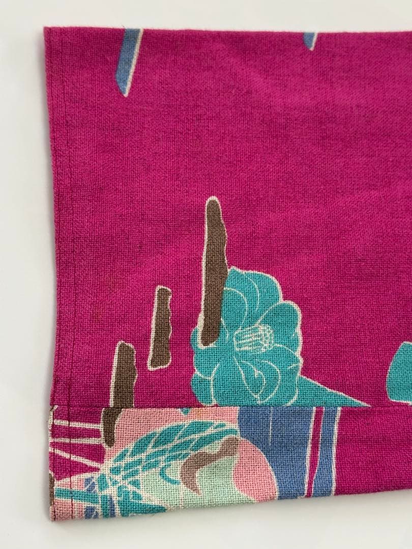 と*ぴ様 HANAE MORI　森英恵　ヴィンテージ　和風柄　ピンク系　ロングワ