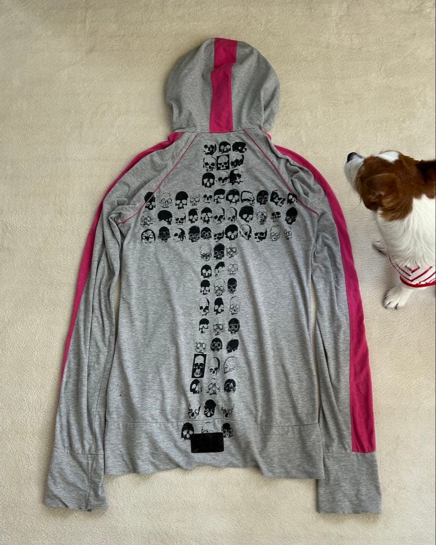 ジャケット・アウター L.G.B back skull cross hoodie